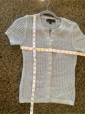 ZARA Blue short sleeve sweater